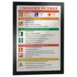 2 Herpositioneerbare hoezen Duraframe voor A4 affichage - Zwart - DURABLE