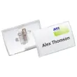 25 Badges Click Fold 9 x 5,4 cm met klem en speld