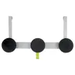 Deurkleerhaak Trio in metaal en polypropyleen - 3 haken