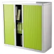 Lage rolluikkast Easyoffice - Wit & anijsgroen  - PAPERFLOW 