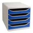 Klasseerblok 4 laden Big Box - blauw - EXACOMPTA