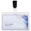 25 badgehouders + kaart - in generfd PS met plastic clip