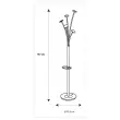 Kapstok Festy - 5 hangers - Zwart - ALBA 