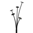 Kapstok Festy - 5 hangers - Zwart - ALBA 