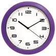 Wandklok met kwartsmechanisme FIDUCIAL- pruimkleurig 