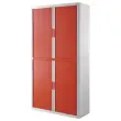 Hoge rolluikkast Easyoffice - Wit en rood - PAPERFLOW