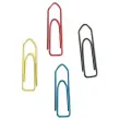 100  PLastic matte paperclips 25 mm - kleurassortiment 