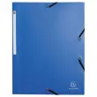 Recycled elastische overhemd met 3 kleppen Opak - Lichtblauw - EXACOMPTA