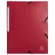 Elastische overhemdmappen met 3 kleppen Opak - Rood - EXACOMPTA