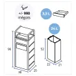 Container met asbak - Antraciet - PROBBAX