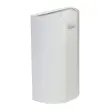 Halfronde wandverdeler - 40L - Wit 