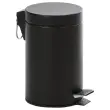 Voetpedaalemmer met kunststof binnenemmer - 3L - Zwart 