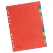 Tabbladen A4 in glanskarton - 12 tabs - FIDUCIAL 