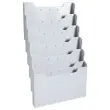 Modulaire wandverdeler - Horizontaal - 6 compartimenten - Grijs - EXACOMPTA