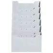Modulaire wandverdeler - Horizontaal - 6 compartimenten - Grijs - EXACOMPTA