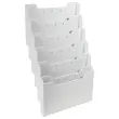 Modulaire wandverdeler - Horizontaal - 6 compartimenten - Grijs - EXACOMPTA