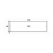 1000  Zelfklevende frankeeretiketten - 1 etiket per blad 17 x 4.4 cm 