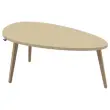 Opgewaardeerde salontafel Bellecombe - 95 x D 50 cm - Gemonteerd - Zandkleurig