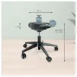 Ergonomische kruk met wieltjes - LEITZ