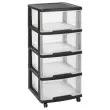 Opbergtoren - 4 x 20 L - Met wielen - CURVER