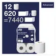 12 Rollen van 620 vellen toiletpapier TORK Advanced