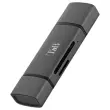 Kaartlezer 3 poorten USB 3.0 - Aluminium - T'NB 