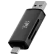 Kaartlezer 3 poorten USB 3.0 - Aluminium - T'NB 