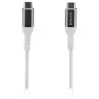 100W 2m USB-C/USB-C-kabel - Gevlochten - Wit - T'NB