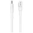 1,5 m siliconen hybride USB-C en Lightning-kabel - Wit