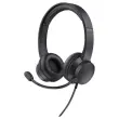 Lichtgewicht & Comfortabele AYDA Headset met Microfoon - Zwart - TRUST