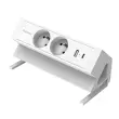 Elektrificatie-eenheid - Power Desk 2 - USB-A & USB-C - Wit - FELLOWES