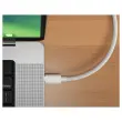 USB-C naar HDMI 4K kabel in wit gevlochten nylon, 2,5 m - HYPERTEC