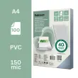 100 PVC kristal omslagen A4 - 150 micron - FELLOWES