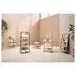 Zwart Mat Stalen Vloerstandaard & 4 Houten Planken - MEET