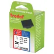 3 Inktcassettes - 6/50-2 blauw/ rood - TRODAT