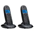 2 Draadloze Vaste Telefoons C1002CB+ Zwart - MOTOROLA
