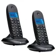 2 Draadloze Vaste Telefoons C1002CB+ Zwart - MOTOROLA