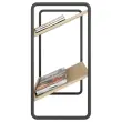 Vloerdisplay 72x72x37 cm - Zwart Staal & 2 Houten Planken - Snelle Montage - MEET 