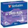 5 DVD+R dubbele laag VERBATIM 8X 8,5G