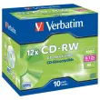 10 CD-RW VERBATIM Juweeldoos 4x-12x