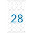Zakje 168 Grijze Etiketten - 15mm - Permanente Zelfklevende - APLI 