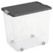 Doos 78L Met Clips en Wielen - Gemakkelijk Transport - Voor Meerdere Doeleinden - KIS