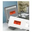 25 Fluorescente etikettenbladen 99,1x38,1 rood