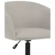 2 Fauteuils Arco met wielen en metalen zwarte voet - Beige - GENERIEK
