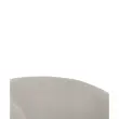 2 Fauteuils Arco met wielen en metalen zwarte voet - Beige - GENERIEK