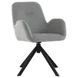 2 Fauteuils Chin&eacute; Grijs met Hoge Rugleuning - Pyramidale Poten M - GENERIEK 