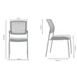 2 stoelen Synergy molgrijs gemonteerd