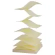 Blok zelfklevende notitieblaadjes 75 x 75 mm 100 gele vellen