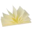 Blok zelfklevende notitieblaadjes 75 x 75 mm 100 gele vellen