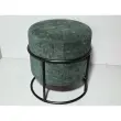 Stapelbare groene poef